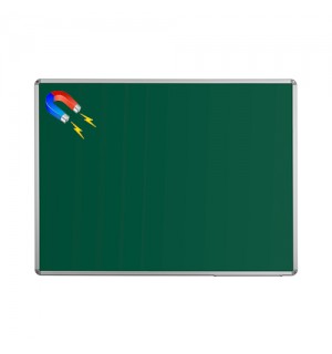 Penguen 65 cm x 100 cm Alüminyum Çerçeve Duvara Monte Yeşil Manyetik Yazı Tahtası